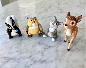 Vintage 1988 McDonald’s Bambi Figures Set of 4