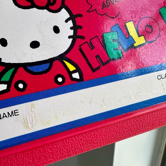 Vintage 1990 Sanrio Hello Kitty Pencil Box - Etsy