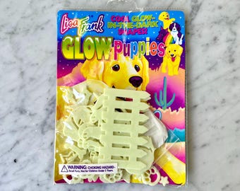 Vintage 1990’s Lisa Frank Glow Puppies new in package