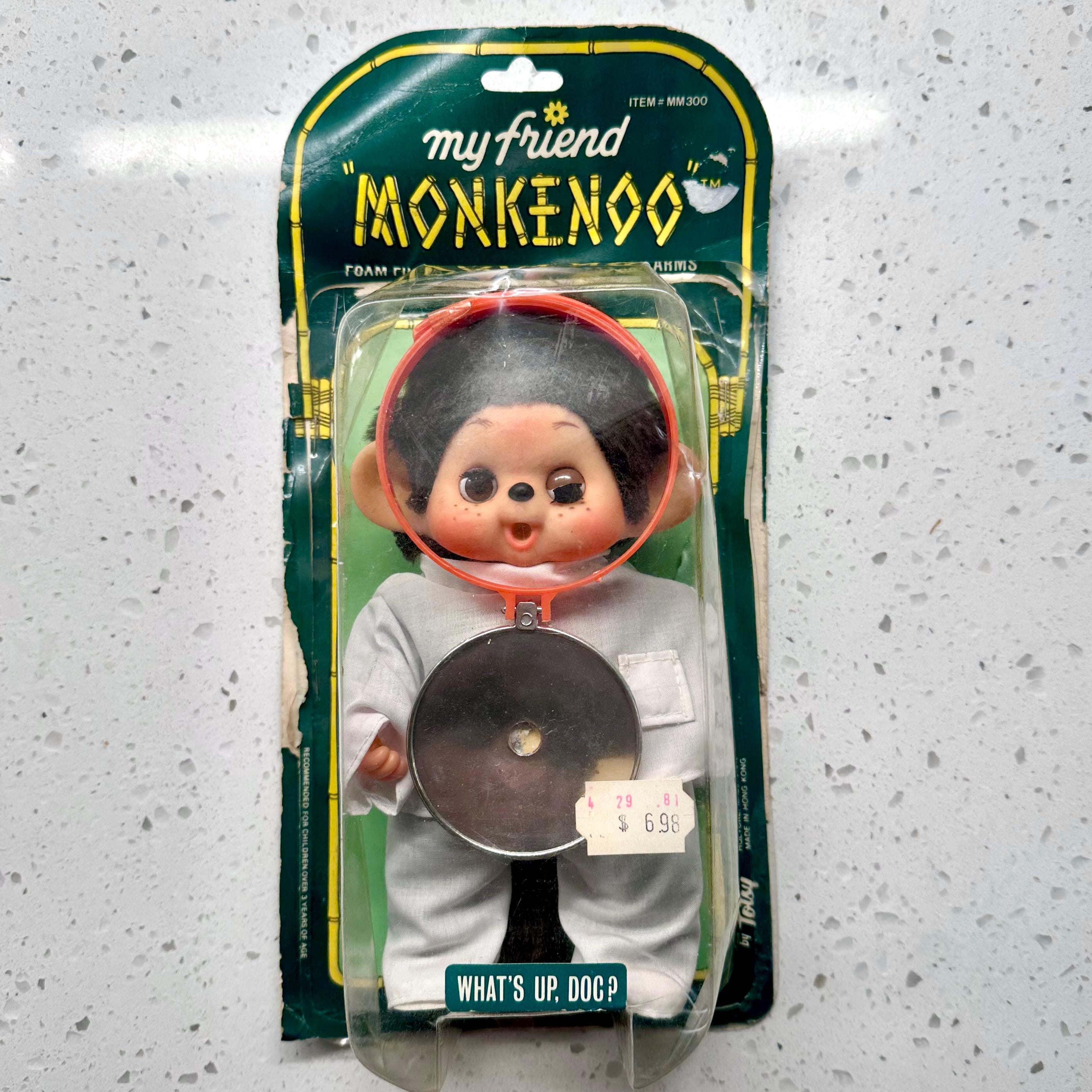 Vintage 1981 Totsy My Friend Monkenoo Monchhichi “what's up Doc