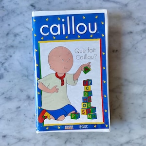 1998 Caillou &quot;Que Fait Caillou?&quot; Franse videorecorder