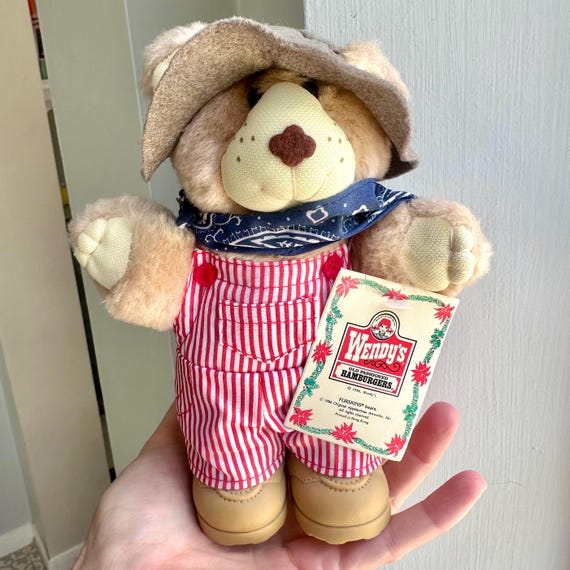 1986 Wendy's Furskins Teddy Bear