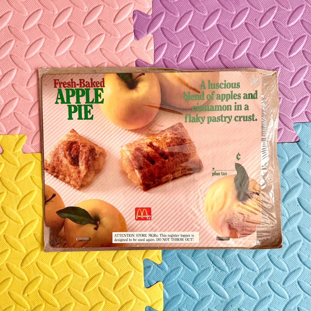 90's Mcdonald's Fresh Baked Apple Pie Display Promo Sealed in