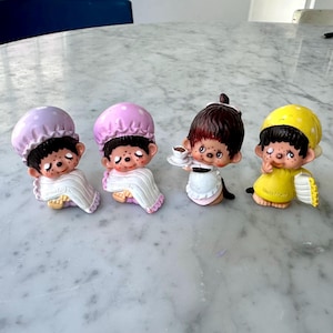 Vintage 1979 Japanese Monchhichi Figure Lot of