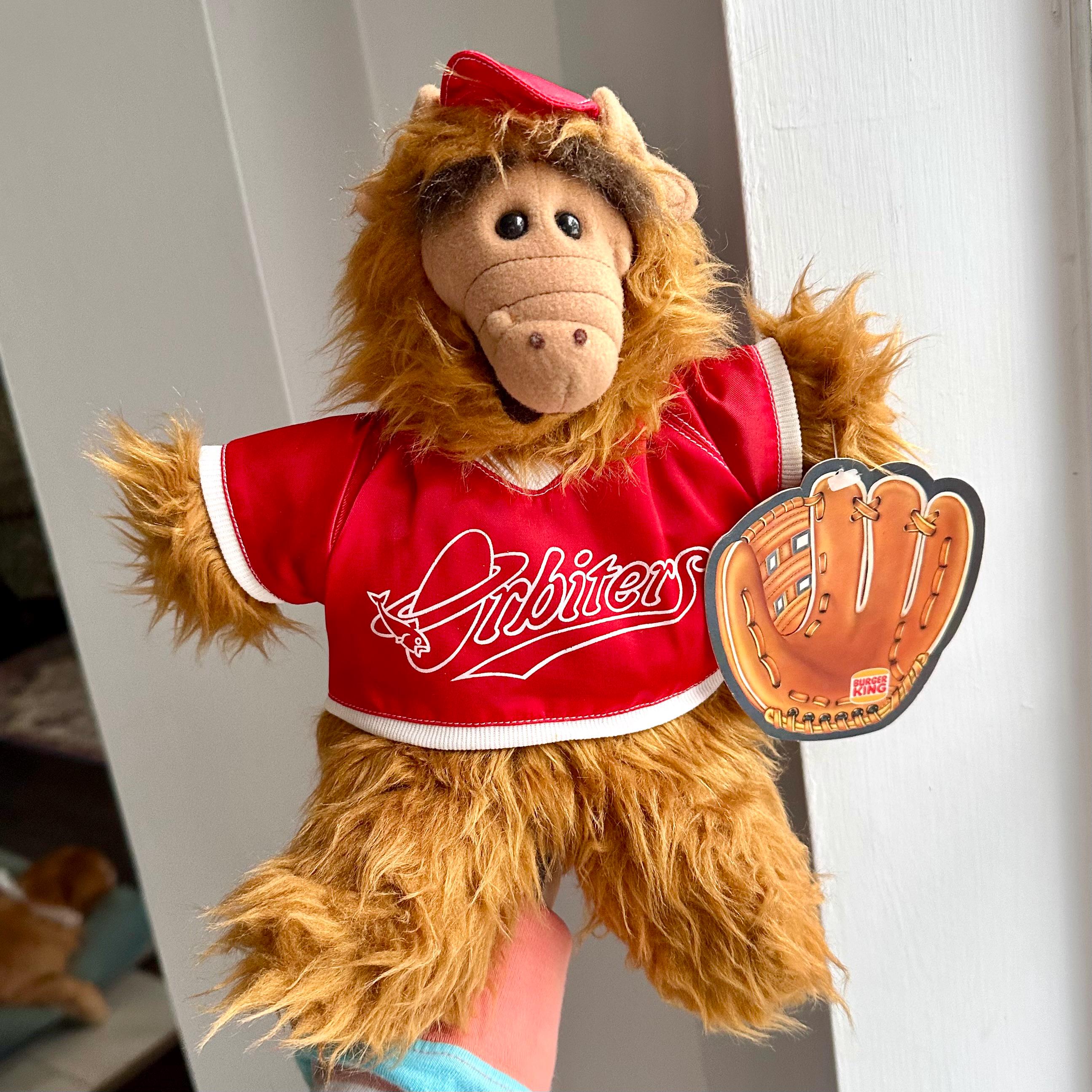 Vintage 1988 ALF Burger King Orbiters Plush Hand Puppet with original tag