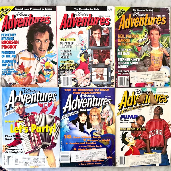 Vintage 1990-2000 Disney Adventures Magazine-You Pick!