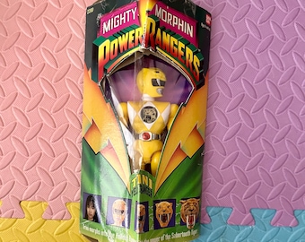 Vintage 1993 Bandai Mighty Morphin Power Rangers Yellow Ranger Trini Figura de acción