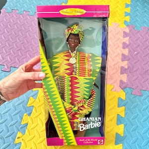 Vintage 1996 Ghanian Barbie Doll Dolls Of The World Collector Edition, new in box