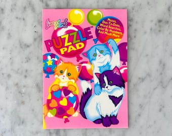 Vintage 90’s Lisa Frank Kitten Puzzle Pad, like new