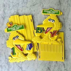 Vintage 70er Jahre Sesamstraße Big Bird Bücherregal