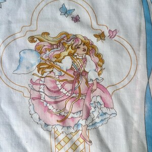Vintage 1986 Lady Lovely Locks and the Pixietails Twin Bed Sheet