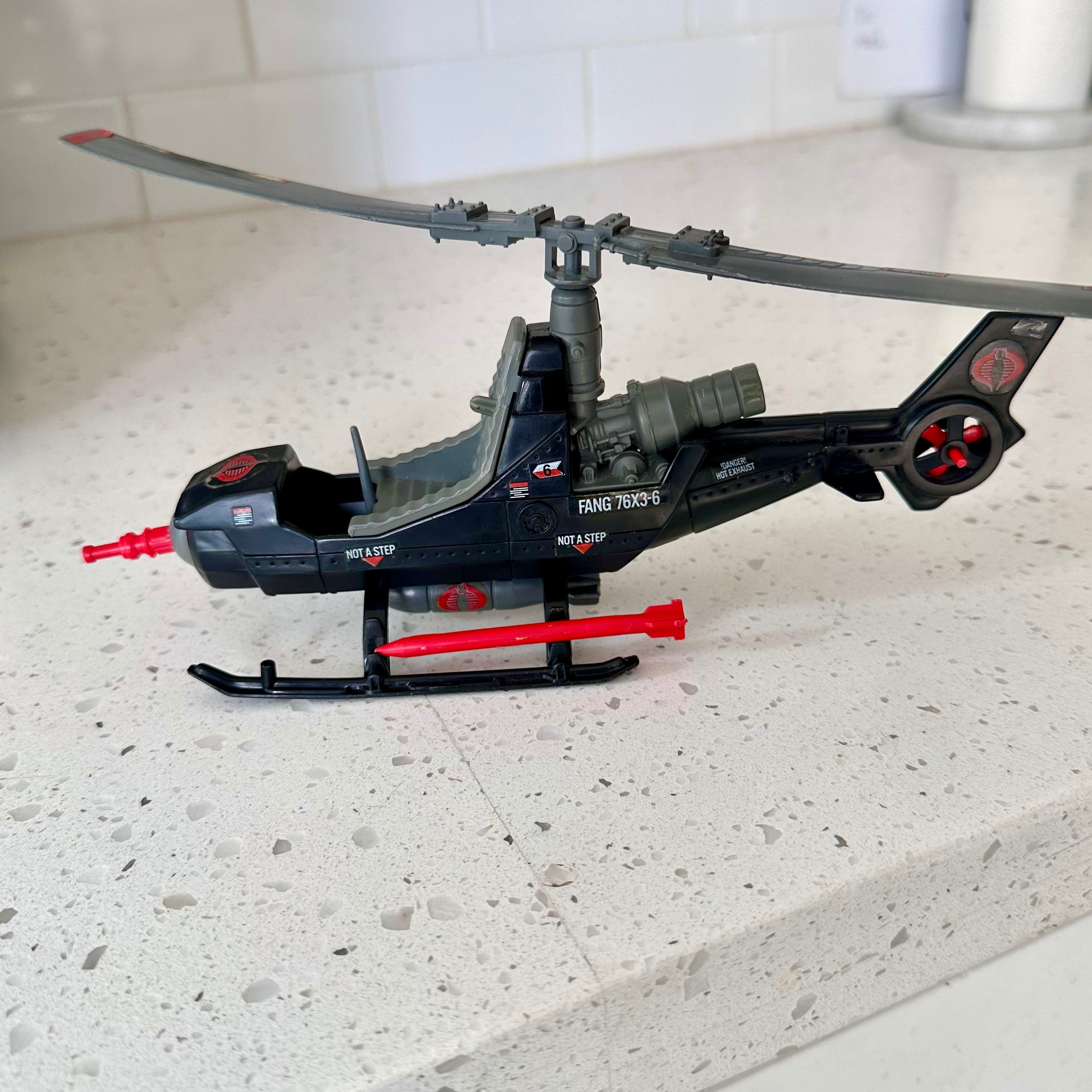 Vintage 1983 G.I. Joe Cobra Fang Helicopter - Etsy
