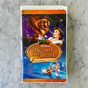 Vintage 1997 Beauty and the Beast and the Enchanted Christmas VHS