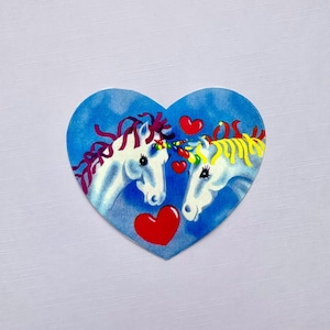 Pegatina de unicornios de Lisa Frank de 1982 imagen 1