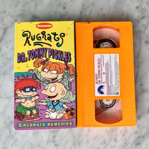 vintage 90’s Nickelodeon Nicktoons Rugrats “Dr. Tommy Pickles” 5 Rugrats Remedies VHS