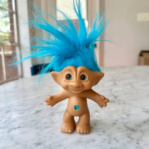 Vintage 90’s Blue Hair Treasure Troll