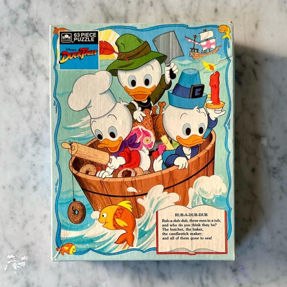 Vintage 1980's Disney's Duck Tales Puzzle - Etsy