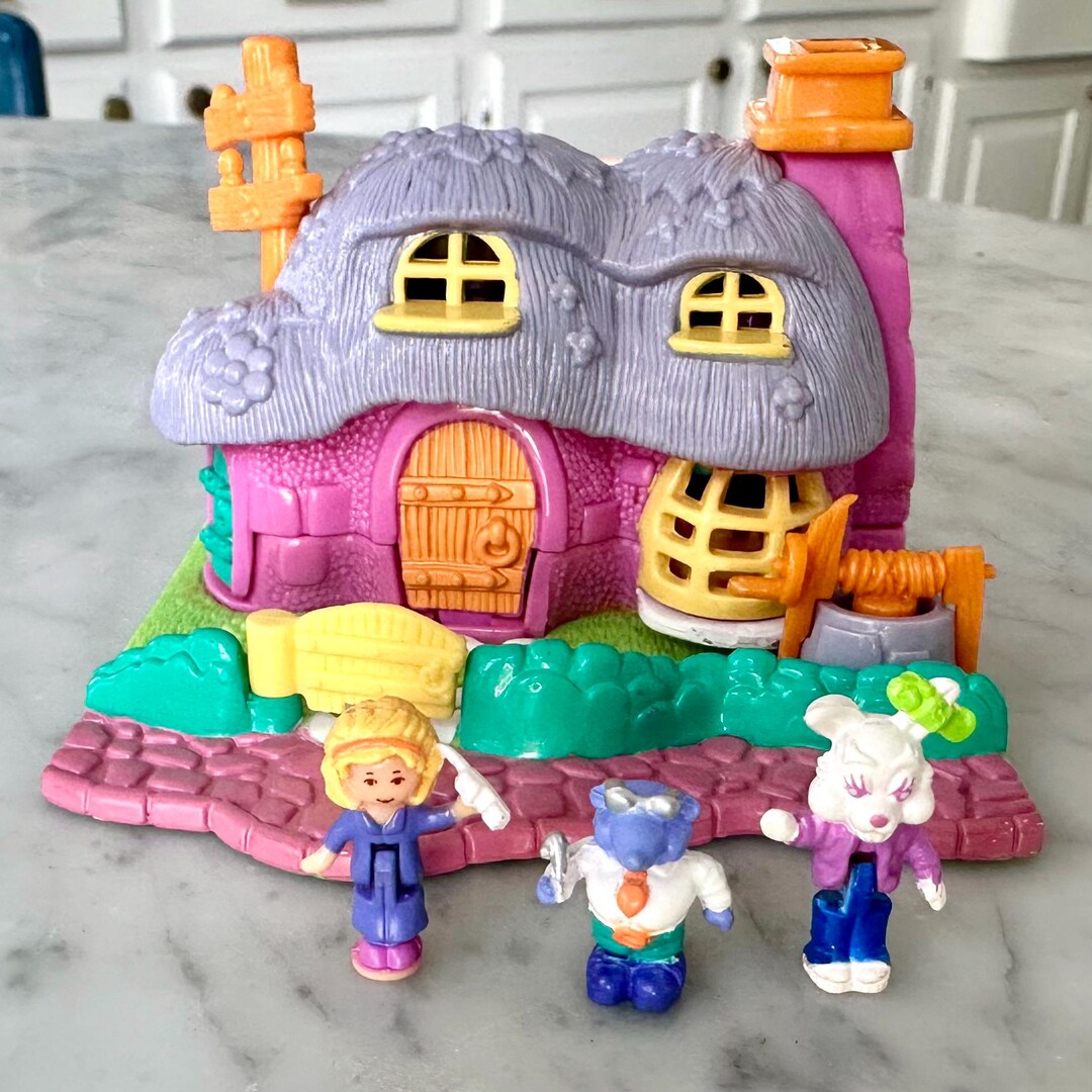 Vintage 1994 Polly Pocket Rabbit House Playset - Etsy