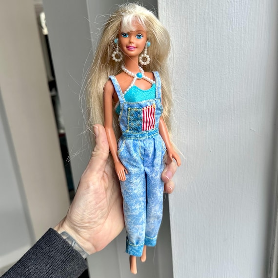Vintage 1997 Pearl Beach Barbie With Americana Overalls - Etsy