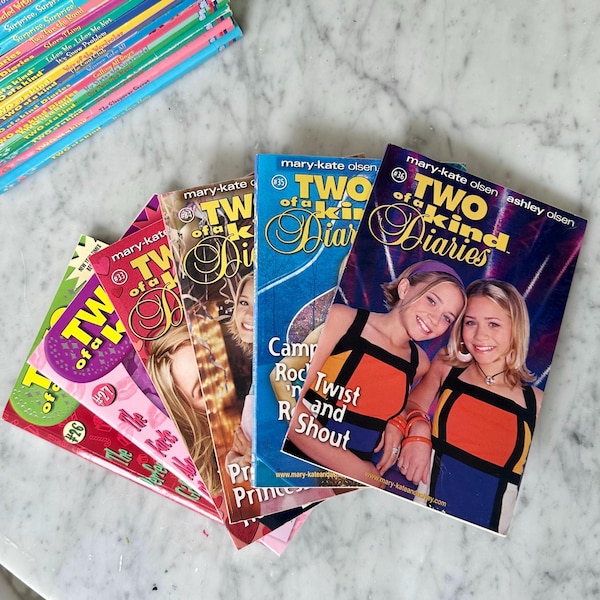 Vintage “Two of a Kind” Books, Mary Kate and Ashley