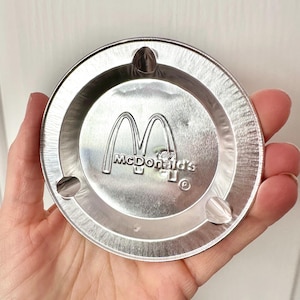 Vintage Aluminum 3'5” Wide Mcdonald's Ashtray - Etsy