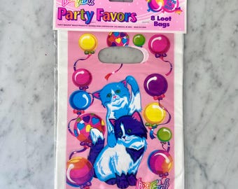 Vintage 90’s Lisa Frank Party Kitty Party Favor Bags Sealed
