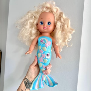 Vintage 1990 Mattel Lil Miss Singing Mermaid Doll Non Working