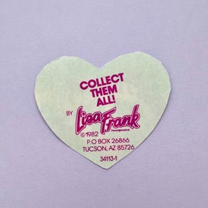 Pegatina de unicornios de Lisa Frank de 1982 imagen 2