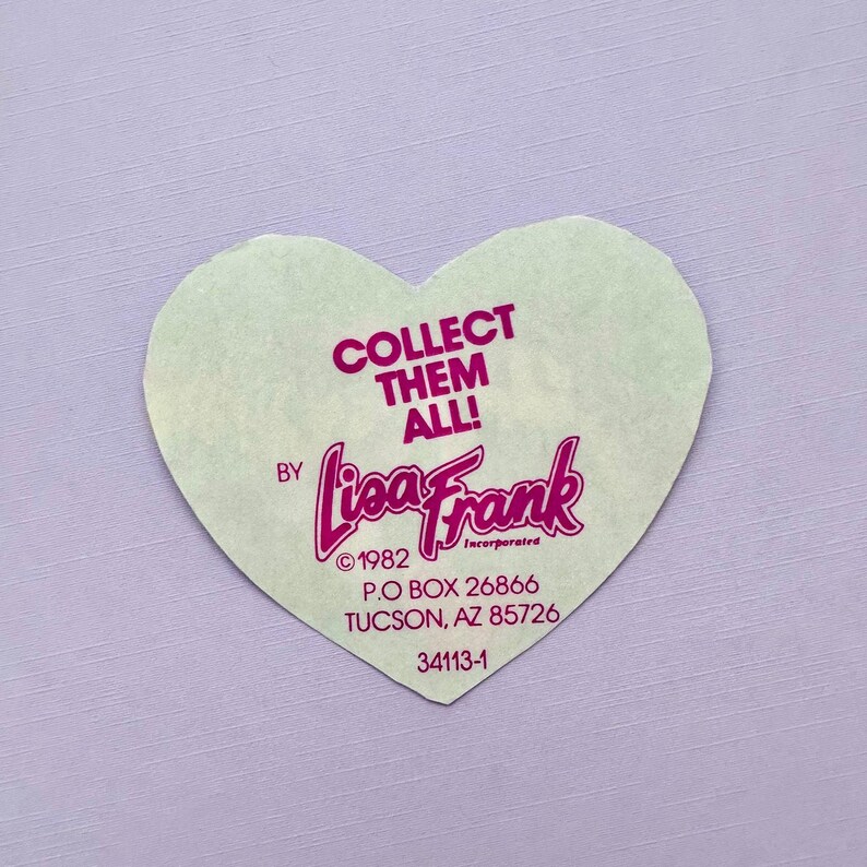 Pegatina de unicornios de Lisa Frank de 1982 imagen 2