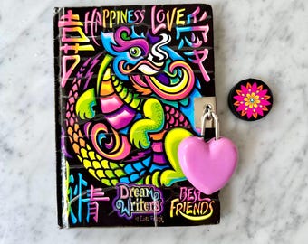 Diario de Lisa Frank para escritoras de sueños, de los años 90. Por favor, lea.