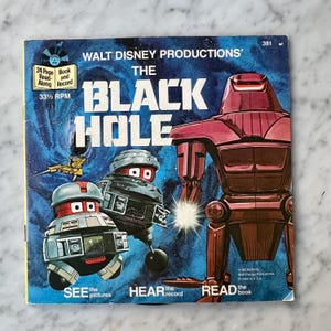 Vintage 1979 Disney The Black Hole Book & Record
