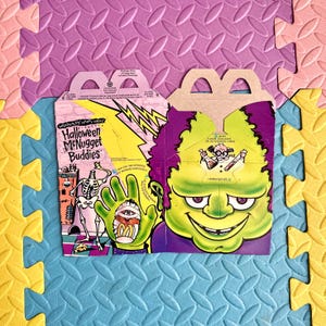 1993 McDonald&#39;s Halloween McNugget Buddies Happy Meal Box