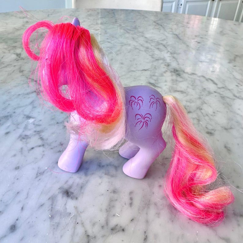 Rocket Mlp 1985 MLP Twinkle Eyed “ Sky Rocket” Pony - Etsy