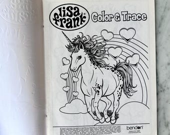 Lisa Frank Color and Trace Book