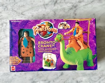 Vintage Mattel 1993 The Flintstones Movie Bronto Crane New In Box