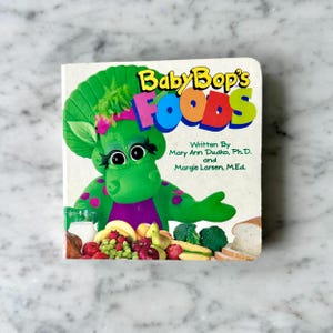 Vintage 1994 Barney Baby Bop’s Foods Board Book