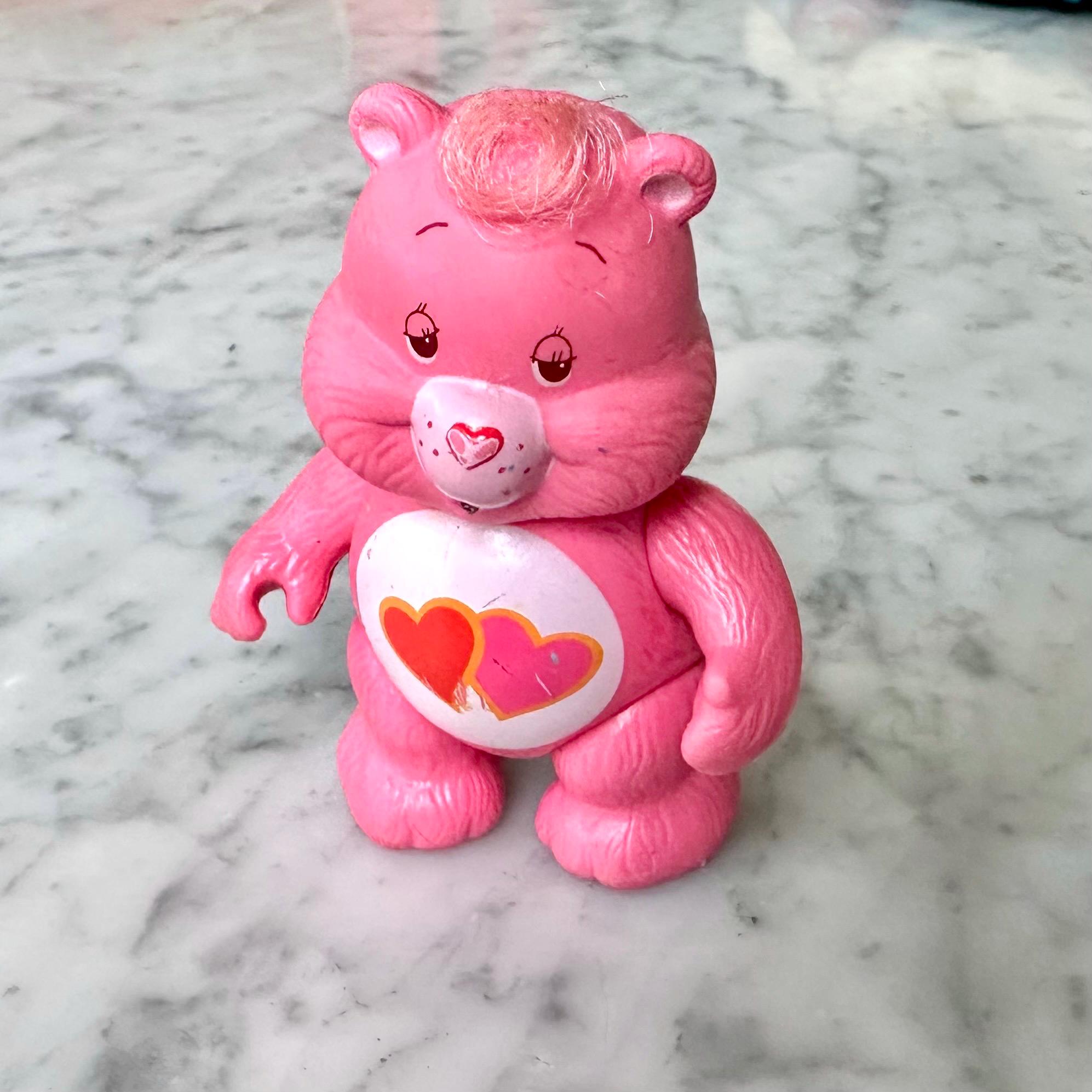 Vintage 80’s Kenner Care Bears Love-A-Lot Poseable Figure