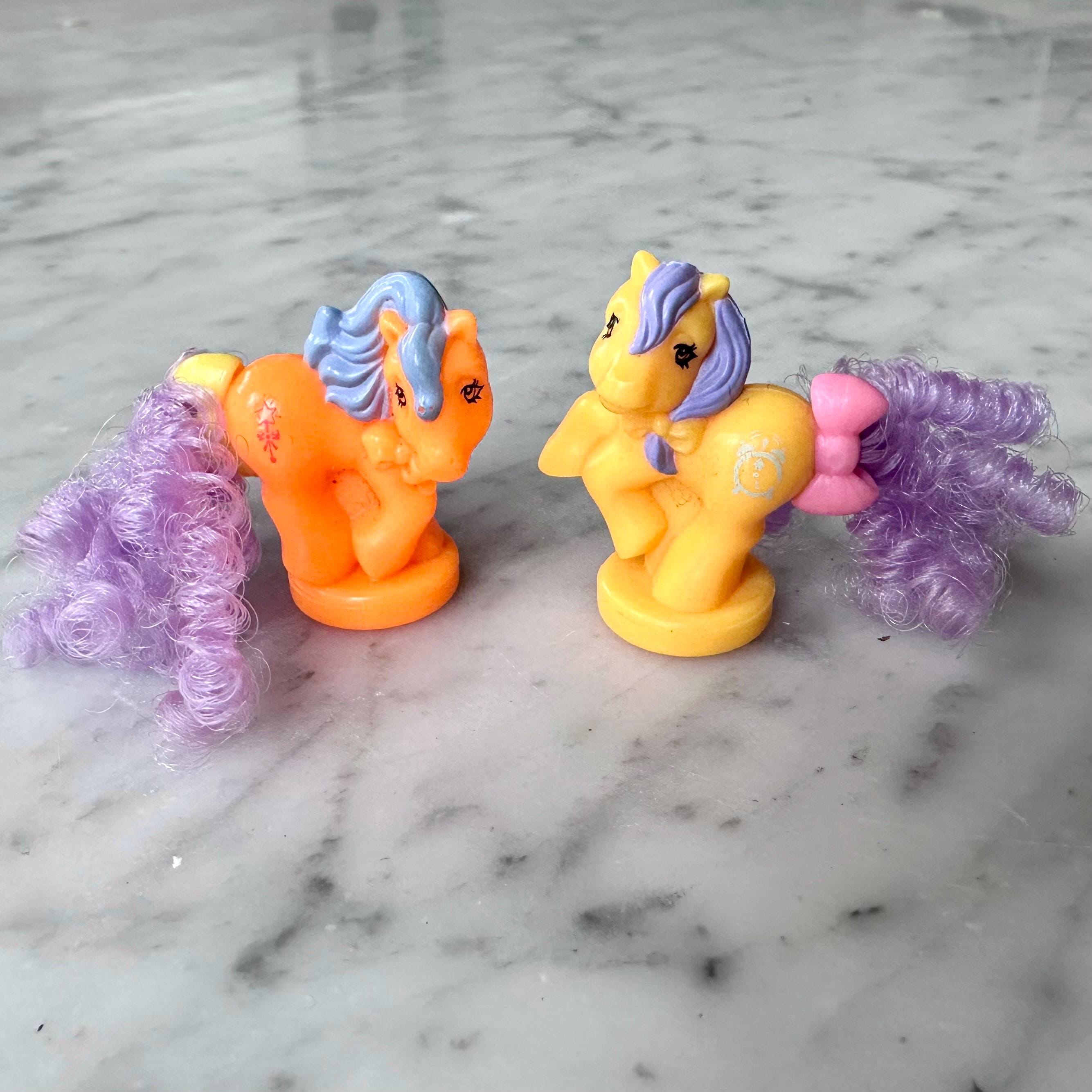 Vintage 80's G1 My Little Pony-petite Ponies “ponytail Ponies” Set
