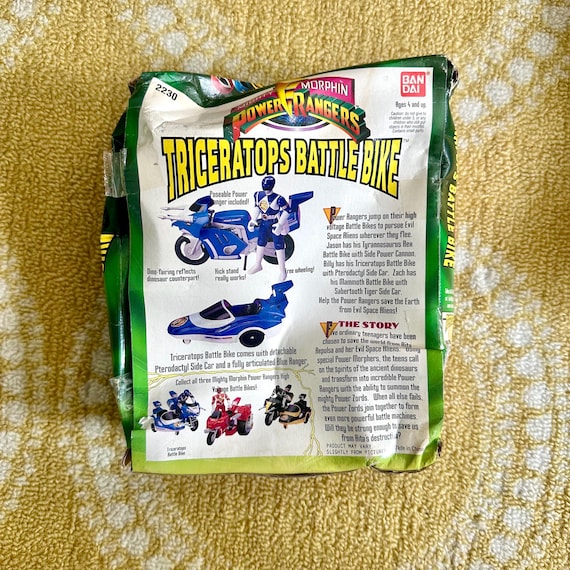 Vintage 1993 Bandai Power Rangers Triceratops Battle Bike New in