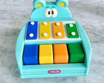ヴィンテージ リトルタイクス ミニ 4 音 おもちゃピアノ 木琴 - Etsy 日本