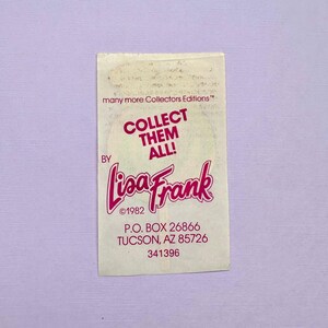 Naklejka z misiem lizakiem Lisa Frank z 1982 r. zdjęcie 3