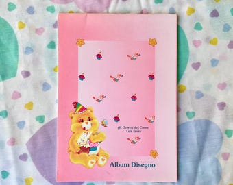 Cuaderno vintage de los osos cariñosos de los años 80, ¡RARO!