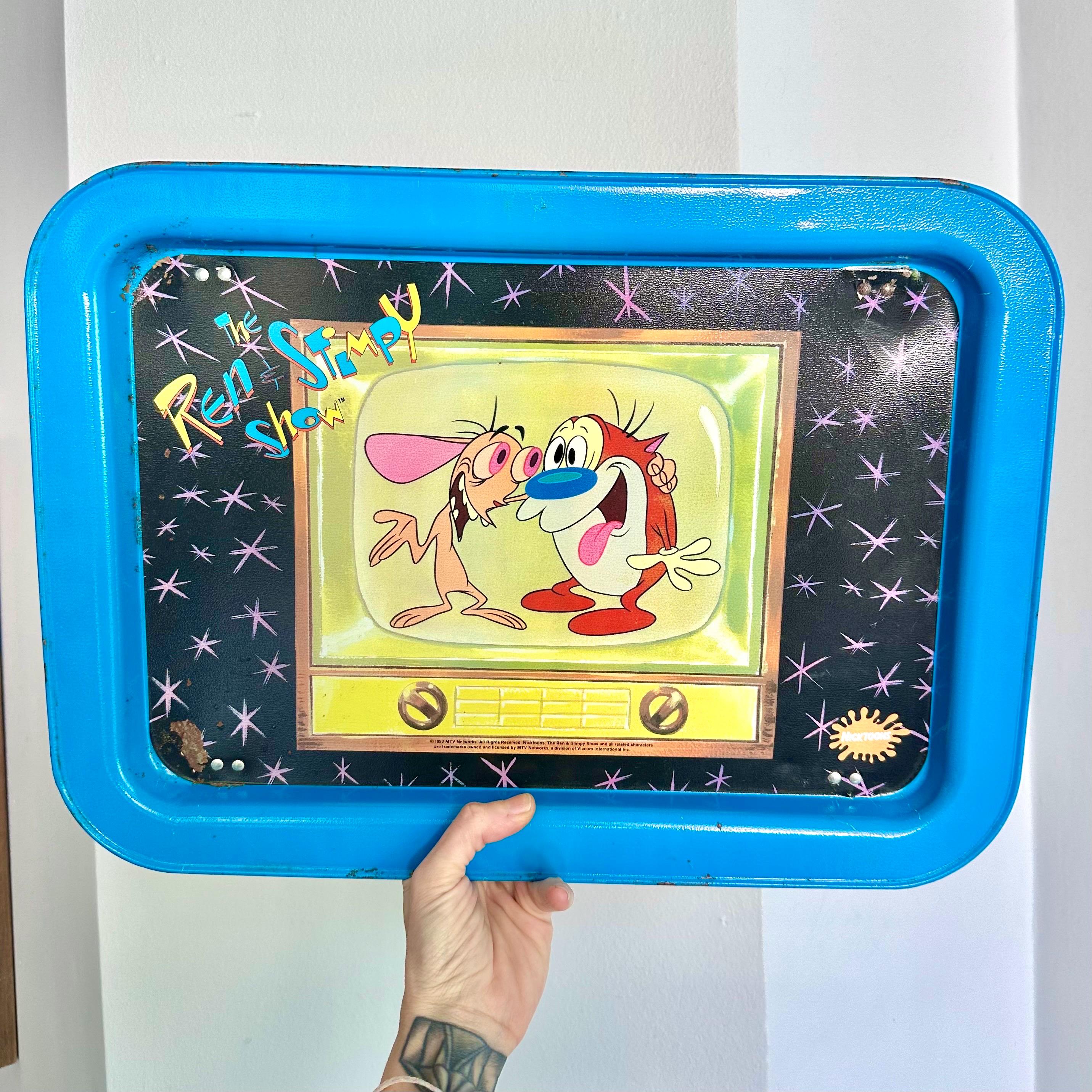 Vintage 1992 Nickelodeon Nicktoons Ren & Stimpy TV Tray - Etsy