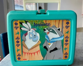 Vintage 90’s Disney’s Pocahontas Thermos Brand Lunchbox