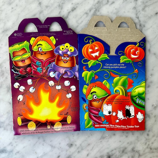 Vintage 1996 McDonald’s Halloween McNugget Buddies Happy Meal Box