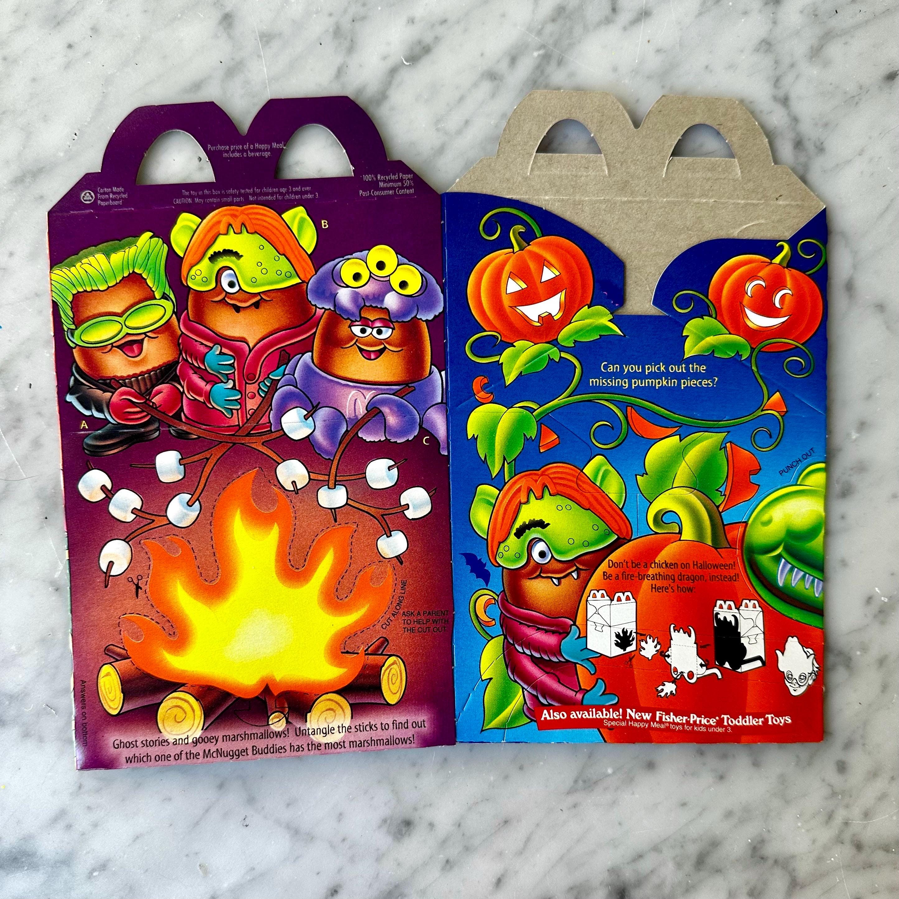 Vintage 1996 Mcdonald's Halloween Mcnugget Buddies Happy Meal Box