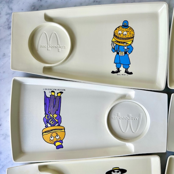 未使用全６種 1970s USAビンテージ マクドナルド キッズミールトレイ 未使用全6種 1970s USAビンテージ マクドナルド キッズミールトレイ