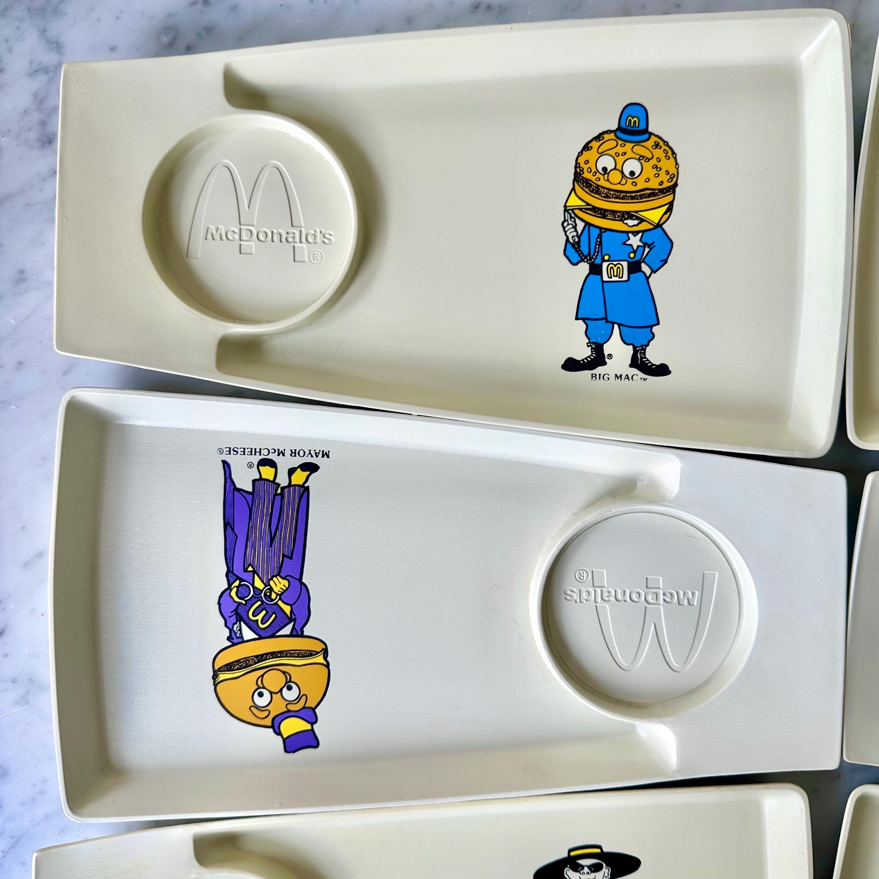 Vintage 1970's Mcdonald's Kid's Happy Meal Trays, Complete