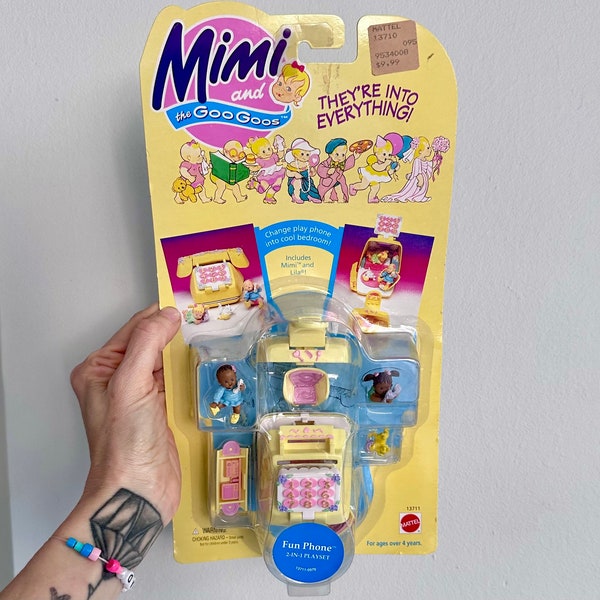 Vintage 1995 Mimi and the Goo Goos Fun Phone by Mattel new in package!