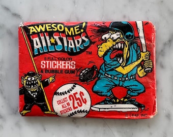 1 Packung Vintage 1988 Super All Stars Sammelkarten Pack